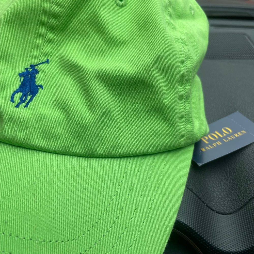 Polo by Ralph Lauren Green Cap with Blue Logo